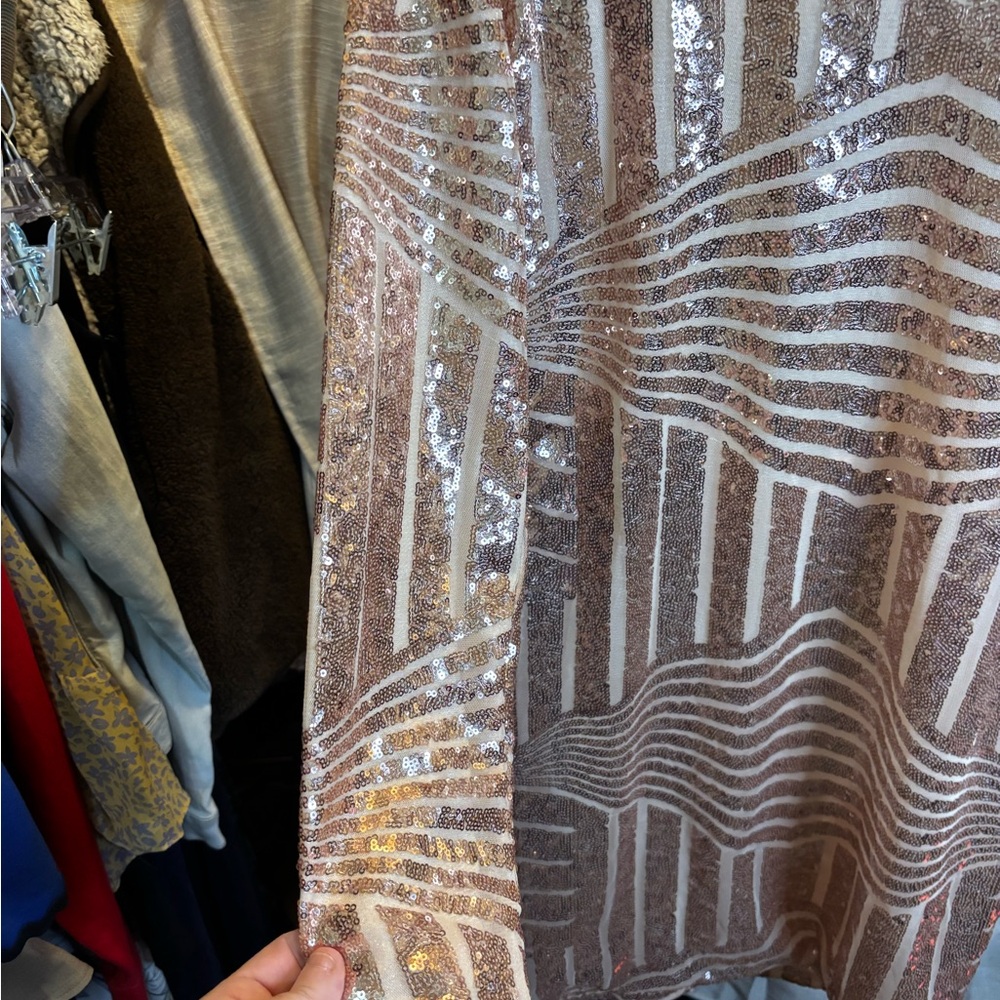 Sequin Geometric Pattern Dress - Picture 2 of 6